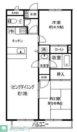 ウインブルーム深谷の物件間取画像